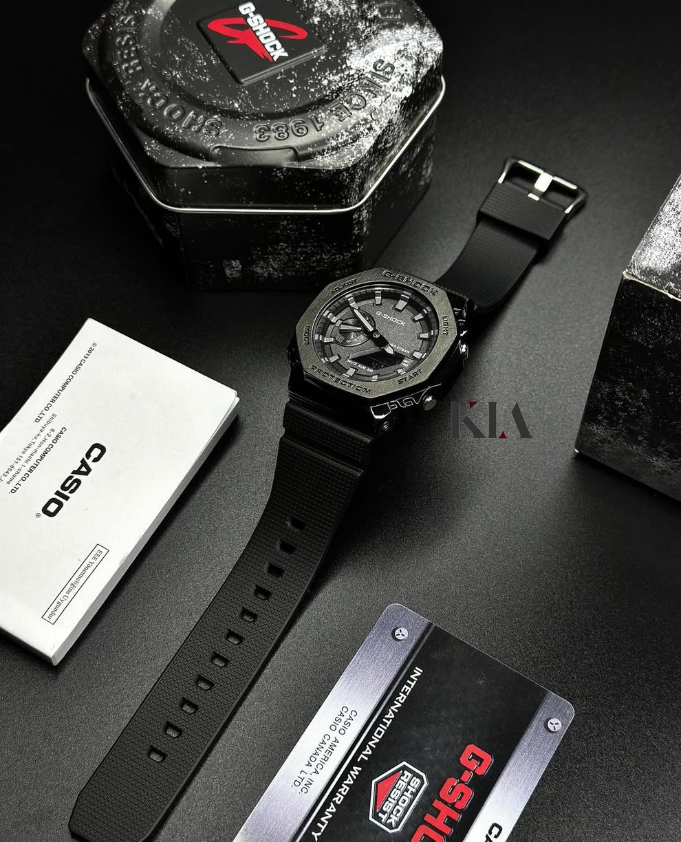 GM 2100 METAL FULLY BLACK WATCH
