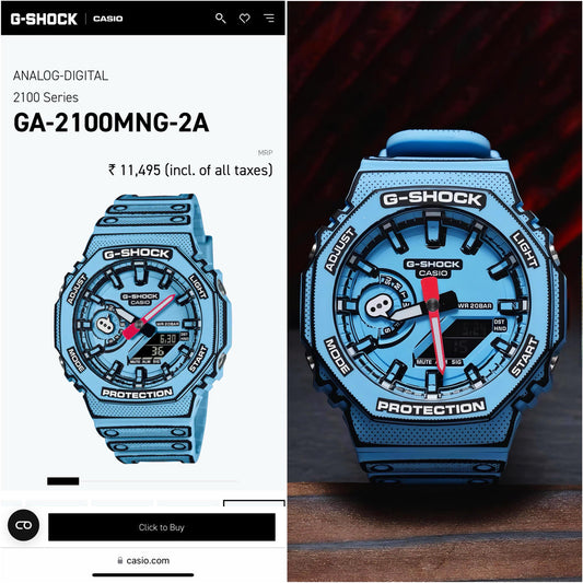 G-Shock 2100 OAK Manga Edition BLUE