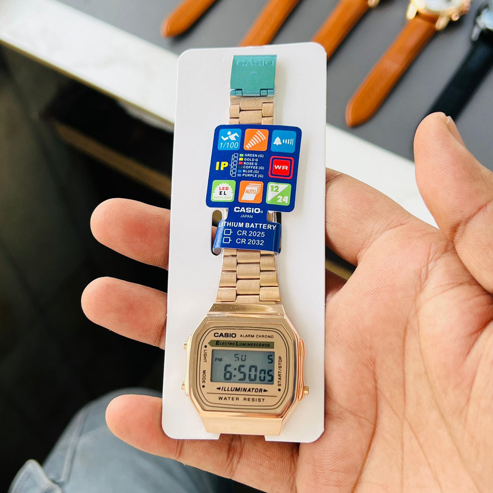 VINTAGE A168 UNISEX DIGITAL WATCH