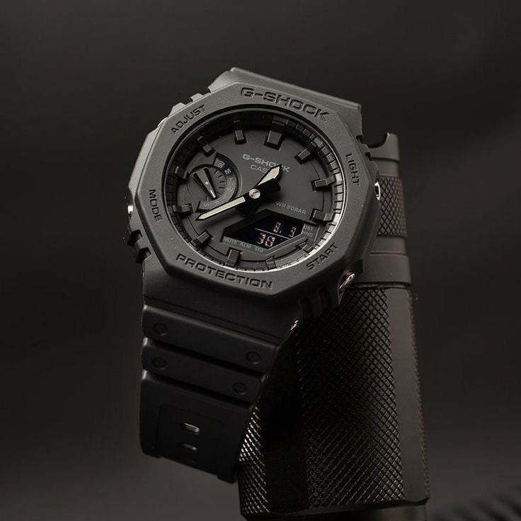 GA-2100 BLACK CHRONOGRAPH WORKING |