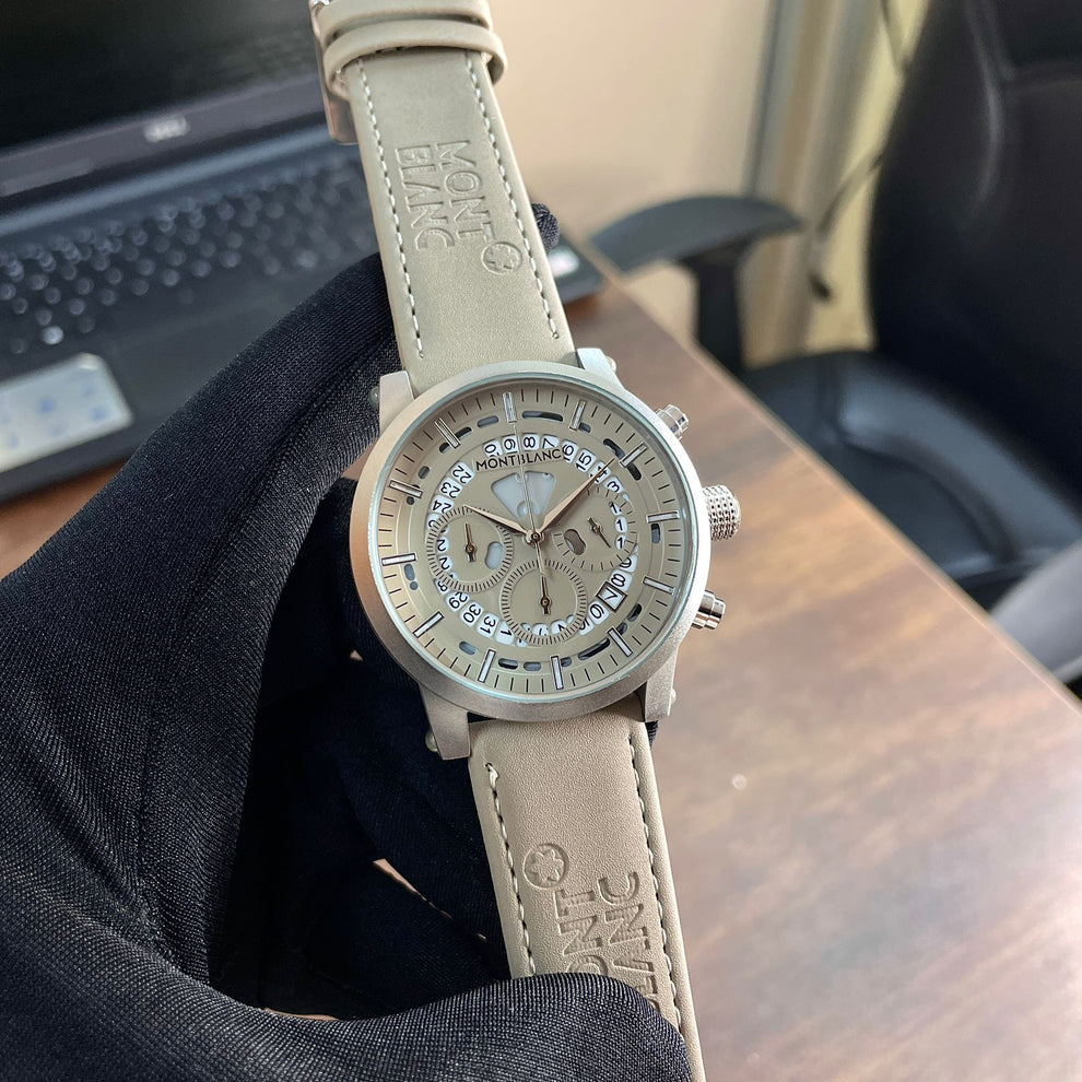 Mont Blanc Men's Watch Leather Belt