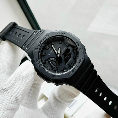 GA-2100 BLACK CHRONOGRAPH WORKING |