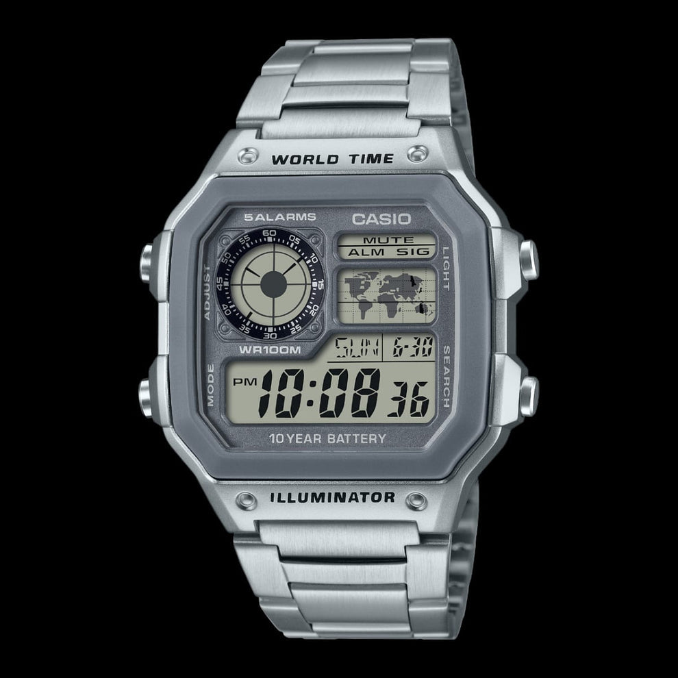 CASIO AE 1200 - Silver Grey