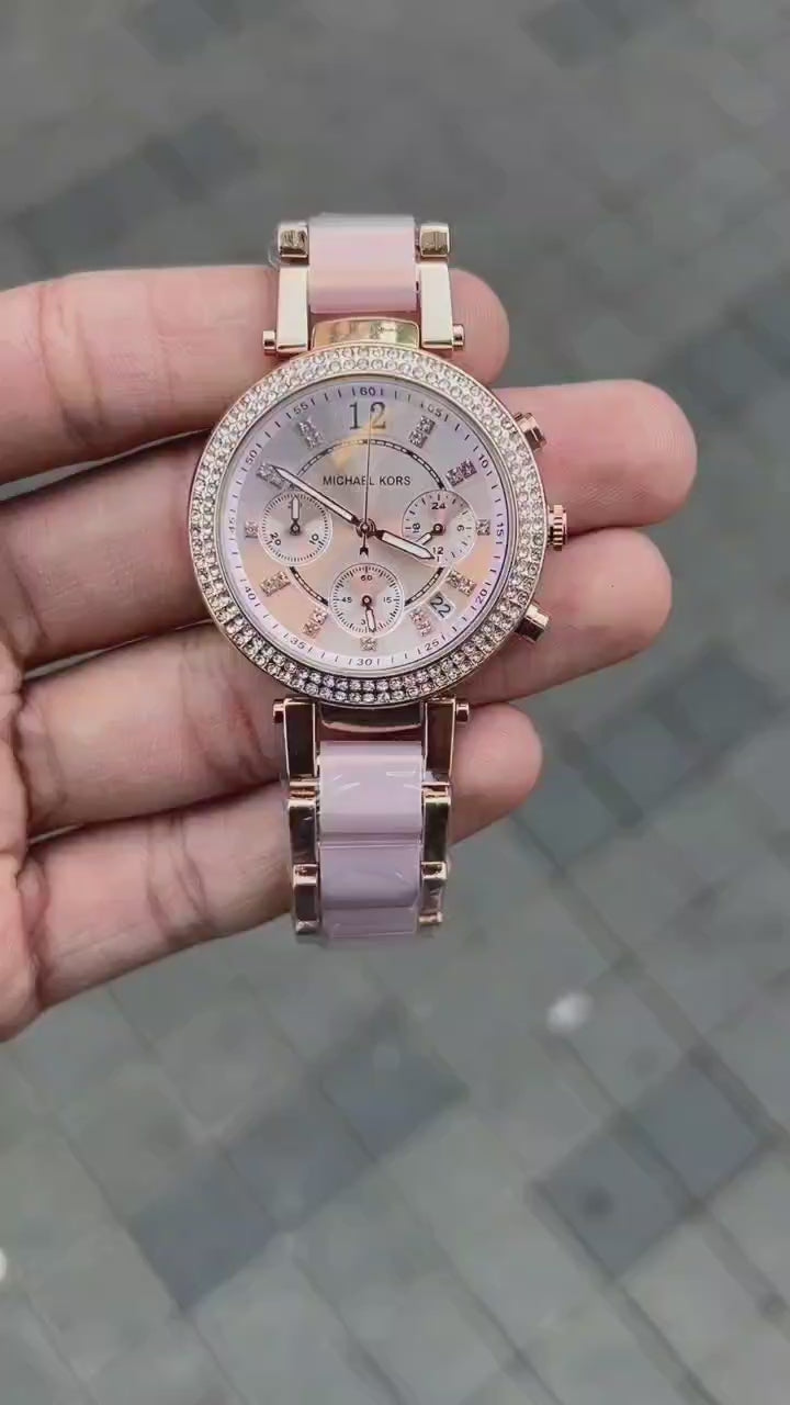 MK5896 WOMEN'S ROSE DIAL WATCH