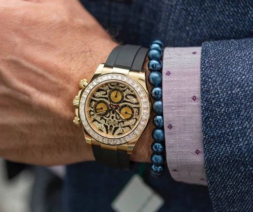 Role_x Tiger Gold Belt Watch
