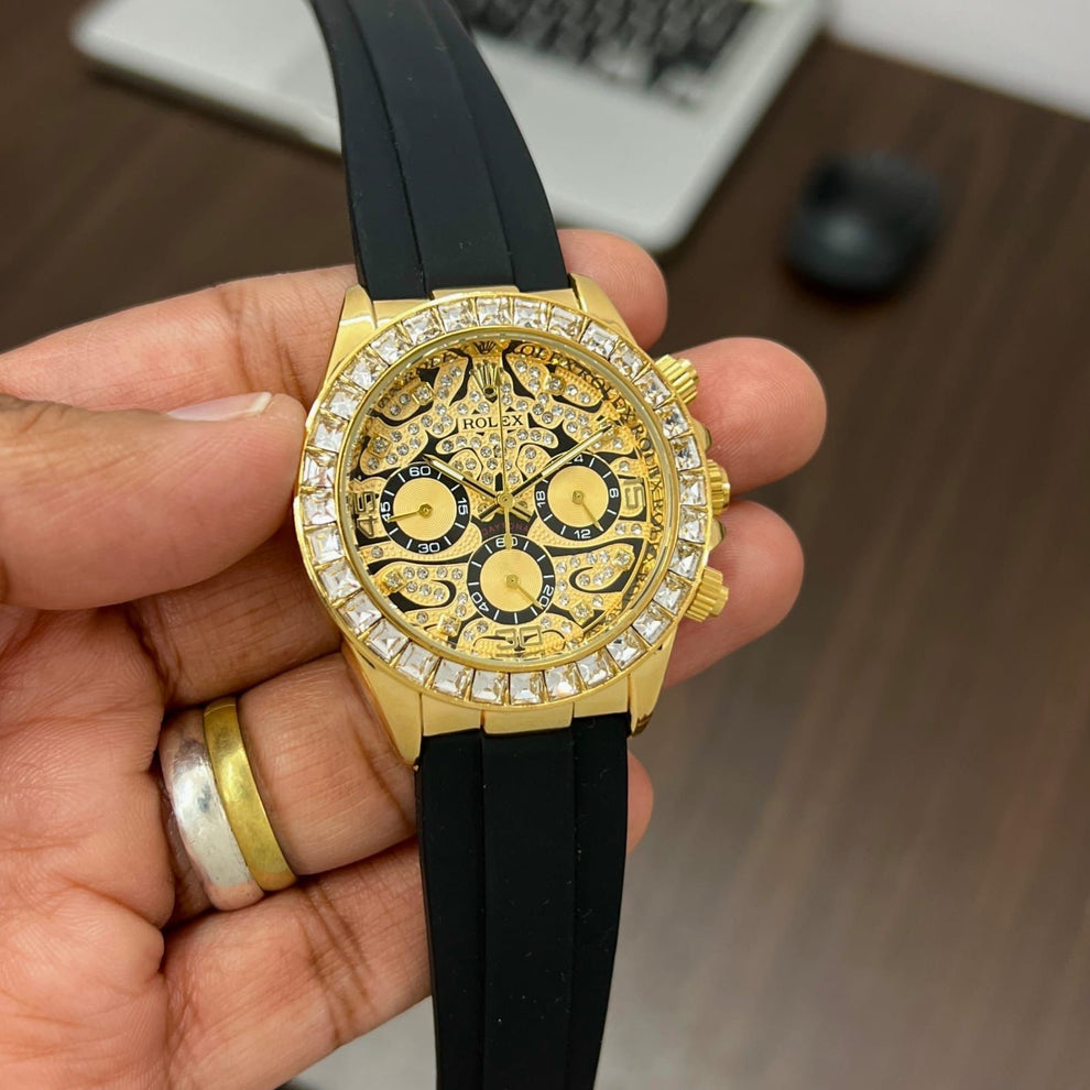 Role_x Tiger Gold Belt Watch